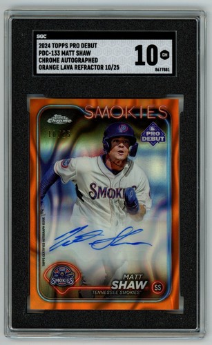 Matt shaw 2024 topps chrome - shaw,