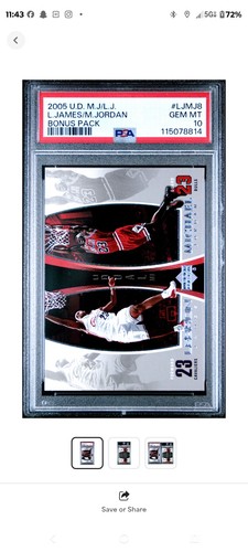 2005 upper deck - mj/lj, bonus
